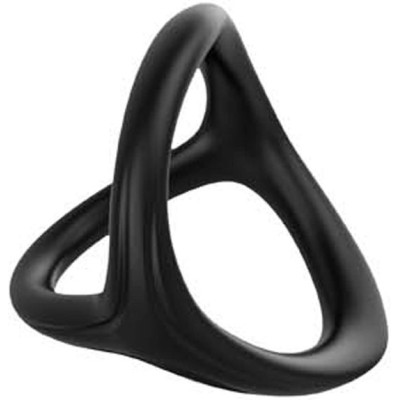 Anello Triplo Cock Ring Stay Hard Black