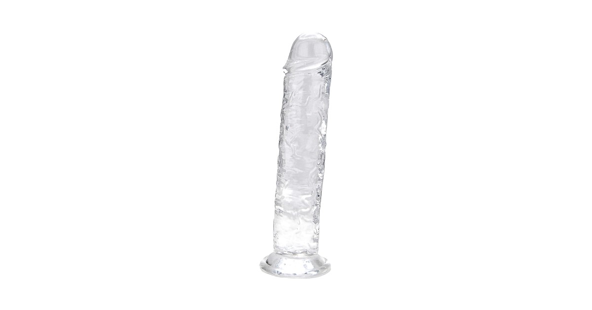 falli realistici-Dildo con ventosa da 7.5 pollici trasparente-LaChatte.it