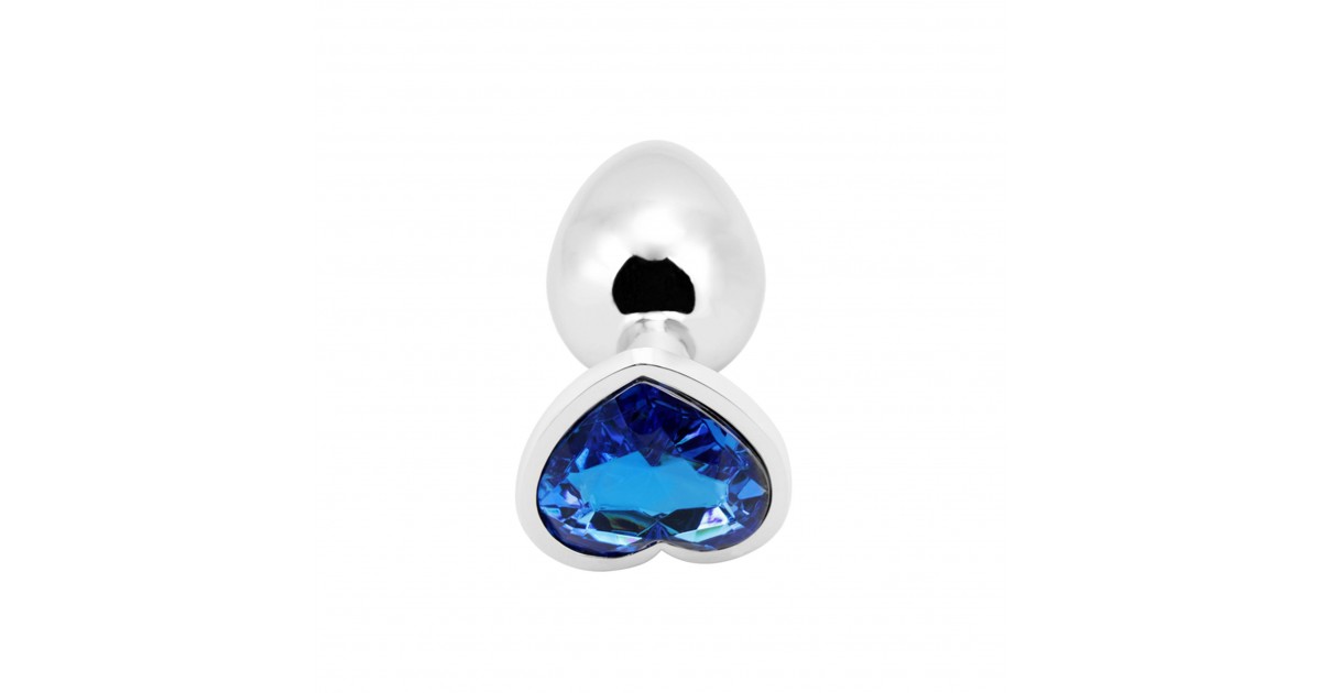 anal bijoux-Heart Shape Anal Plug S Blue-LaChatte.it