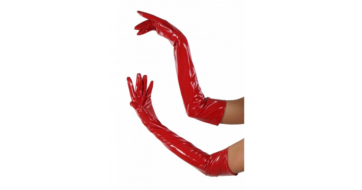 guanti-Vinyl Gloves OS Red-LaChatte.it