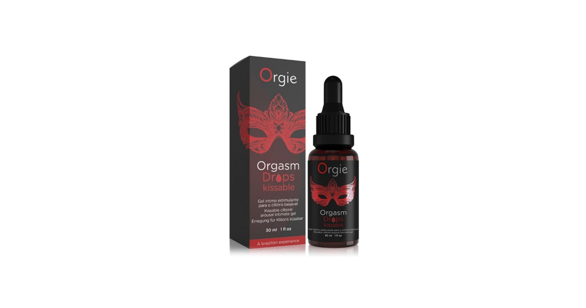 stimolanti per zone erogene-Orgasm Drops Kissable Fragola 30 ml-LaChatte.it